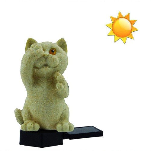 Estaca LED Solar Diseño Gato Para Cesped Con Luz. por mayor Electrónica por mayor