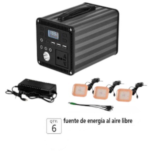 Estación de Energía Portátil 300W para Exteriores con Kit de Iluminación LED por mayor - Electrónica por mayor