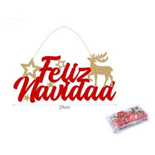 FELIZ NAVIDAD DE MADERA por mayor - Navidad por mayor
