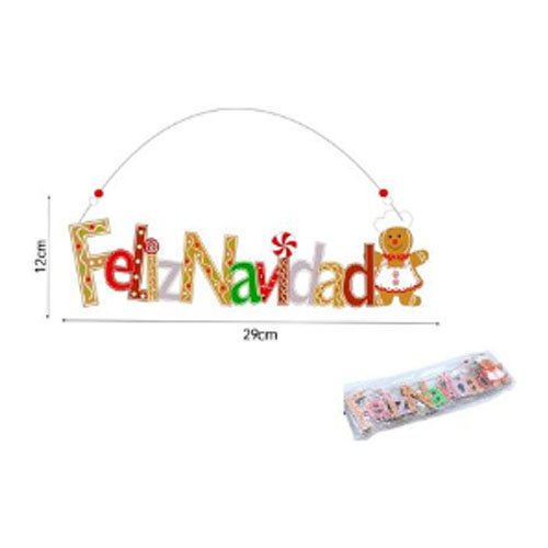 FELIZ NAVIDAD DE MADERA por mayor - Navidad por mayor