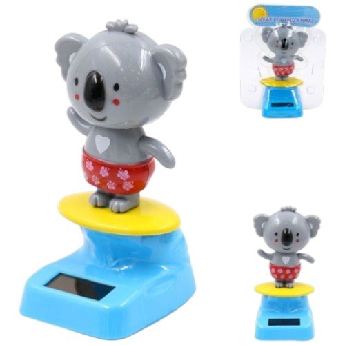 Figura de Koala Surfista con Movimiento Solar para Tablero y Decoración por mayor - Hogar por mayor