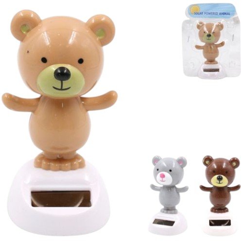 Figura de Oso Decorativo con Movimiento Solar para Tablero y Escritorio por mayor - Hogar por mayor