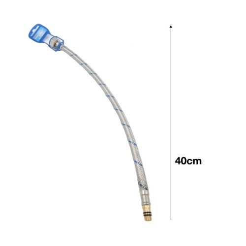 Flexible Trenzado de Acero Inoxidable de 40 cm F1/2-M10x1 para Grifería Monomando por mayor - Ferreteria por mayor