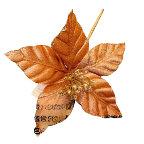 FLOR NAVIDEÑA NARANJA por mayor - Navidad por mayor