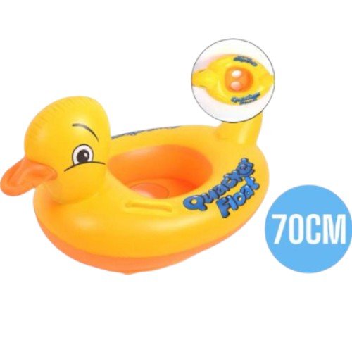 Flotador Inflable Infantil "Pato Quacker" con Asiento de Seguridad 70cm por mayor en Chile