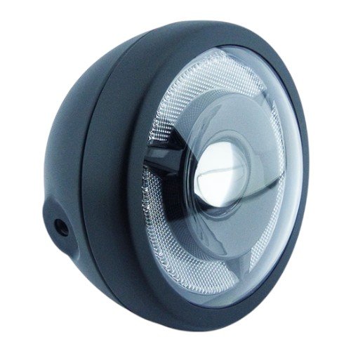 Foco Delantero Para Moto Con Aro De Luz Blanca A 12 Volt Universal. por mayor Electrónica por mayor