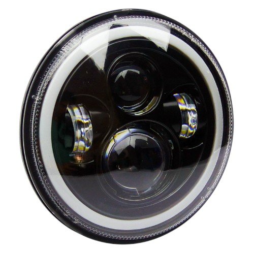 Foco LED Delantero Para Vehiculos 12-24V Con Ojo De Angel, X 1, En Caja. por mayor Electrónica por mayor