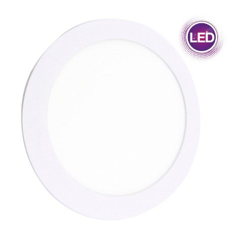 Foco LED Panel De 12 Watt, Embutido, Luz Blanca, Diseño Redondo. por mayor Electrónica por mayor