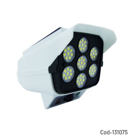 Foco LED Solar Tipo Camara De Vigilancia. por mayor - Electronica por mayor