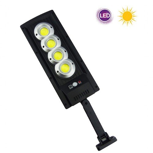 Foco Mini Solar Para Pared De 4 Placas LED COB Con Brazo. por mayor Electrónica por mayor