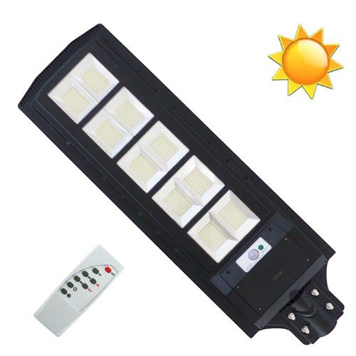 Foco Para Poste Solar De 1000 Watt Con 10 Placas Y 420 LED En PVC Con Control Remoto por mayor Electrónica por mayor
