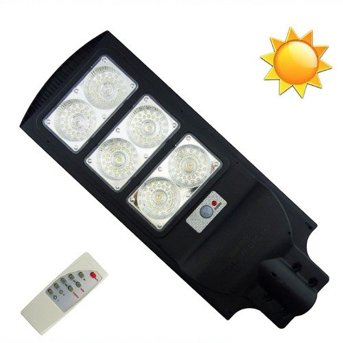 Foco Para Poste Solar De 400 Watt Con 3 Placas De 198 LED Y Control Remoto. por mayor Electrónica por mayor