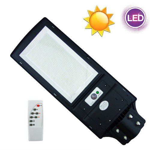 Foco Para Poste Solar De 500 Watt A 936 LED En PVC Con Sensor Y Control Remoto. por mayor Electrónica por mayor