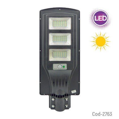 Foco Solar 120 LED, 90Watt Con Sensor, Ideal Para Poste, Con Sensor. En Caja. por mayor Electrónica por mayor