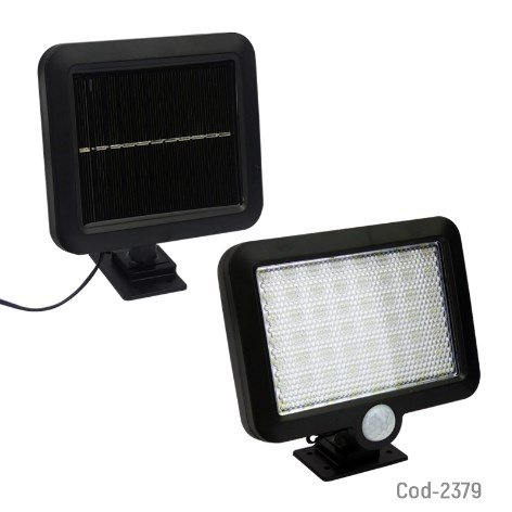 Foco Solar 56 LED Mini 10 Watt, Mod.SL-F56, Con Sensor. En Caja. por mayor Electrónica por mayor