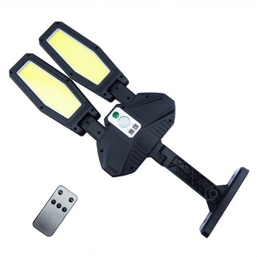 Foco Solar Con Brazo Doble Con 202 LED COB, Modelo KXK-988, Con Control. por mayor Electrónica por mayor