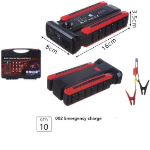 Fuente de Carga de Emergencia (Emergency Charge) 002 - Arrancador de Batería Multifuncional por mayor Electrónica por mayor
