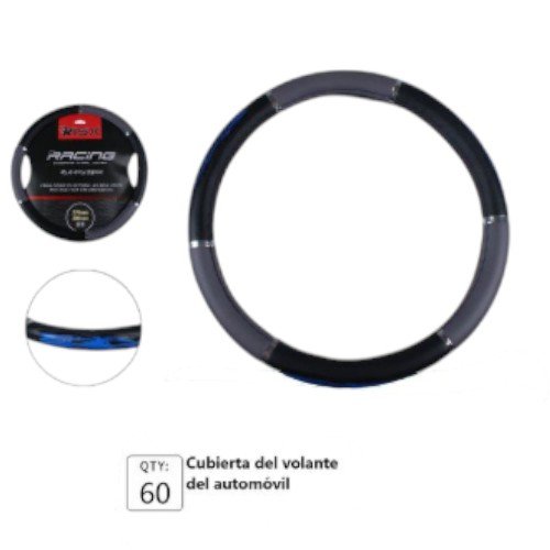 Funda de Volante Racing 1262 de 37 cm - Cubierta Ergonómica y Antideslizante por mayor Electrónica por mayor