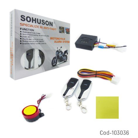 Alarma Para Moto, SOHUSON, Alta Calidad. En Caja.-por-mayor Electrónica por mayor