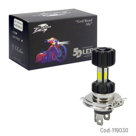 Ampolleta COB LED H-4 Para Moto, 12V-por-mayor Electrónica por mayor