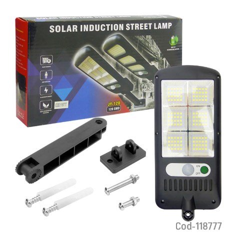 Aplique Solar 120 LED Con Sensor De Movimiento Y Brazo, JY-120-por-mayor Electrónica por mayor