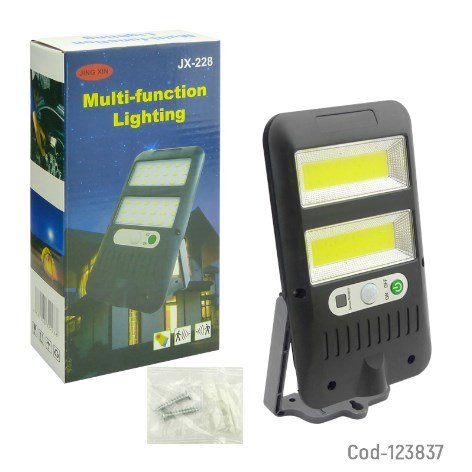 Aplique Solar 2 COB LED Con Sensor De Movimiento, Modelo JX-226-por-mayor Electrónica por mayor