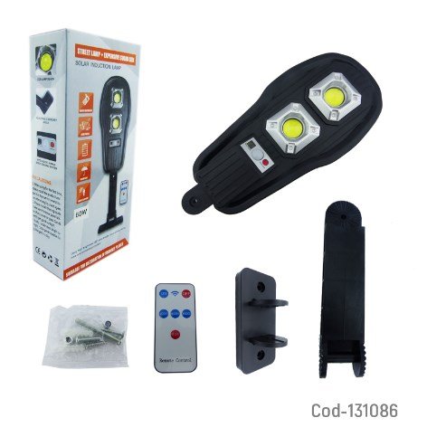 Aplique Solar Led COB De 60W Con Brazo Ajustable.-por-mayor Electrónica por mayor