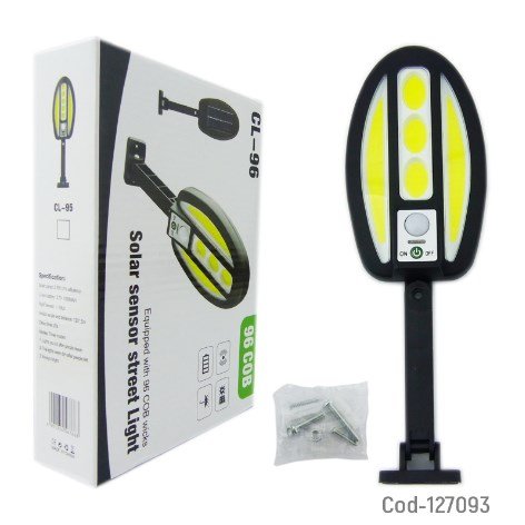 Aplique Solar LED COB, Modelo CL-96, Con Sensor Con Brazo Para Pared.-por-mayor Electrónica por mayor