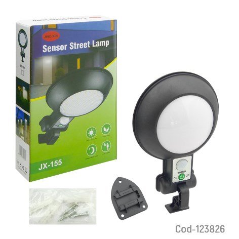 Aplique Solar Luz LED Con Sensor De Movimiento, Modelo JX-166-por-mayor Electrónica por mayor