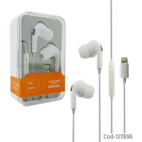 Audifonos Con Microfono Modelo Pro Con Bluetooth, In Ear, Conector Lighning, Estereo, Caja De Cristal.-por-mayor Electrónica por mayor