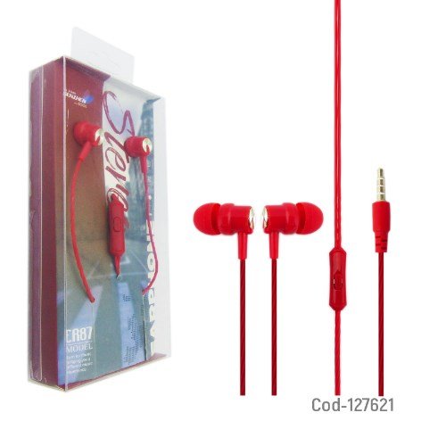 Audífonos Manos Libres In Ear, Modelo ER-87-por-mayor Electrónica por mayor