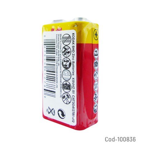 Bateria 9 Volt Kodak X 10 Piezas, Zinc Carbon, En Caja.-por-mayor Electronica por mayor