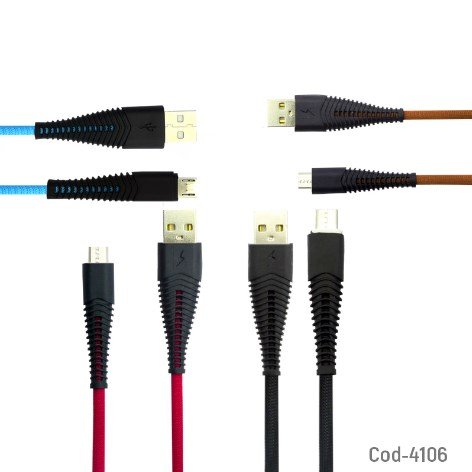 Cable USB Micro 5 Pin, 3 AMP, Datos Y Carga. Alta Calidad. En Caja.-por-mayor Electronica por mayor