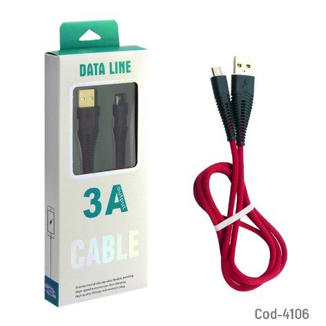Cable USB Micro 5 Pin, 3 AMP, Datos Y Carga. Alta Calidad. En Caja.-por-mayor Electronica por mayor