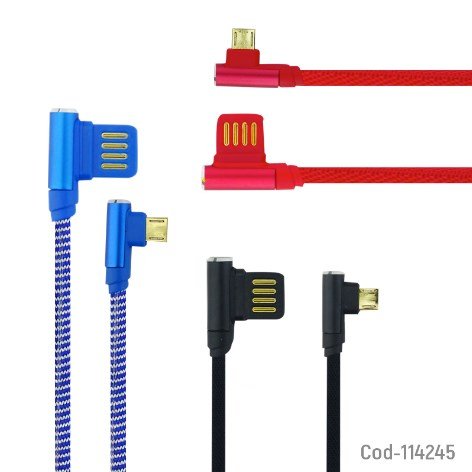 Cable USB Micro 5 PIN Curvo, 100Cm-por-mayor Electrónica por mayor