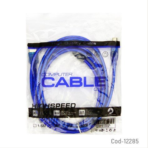 Cable USB Para Impresora, De 3 Metros Con Filtro. En Bolsa.-por-mayor Electronica por mayor