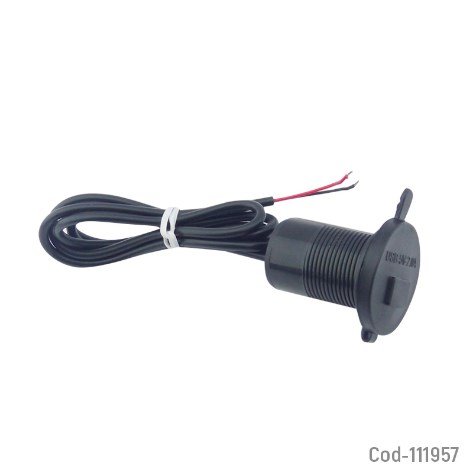 Cargador USB 5 Volt, Para Motos, Con Interruptor, 2 Amper. En Caja.-por-mayor Electrónica por mayor