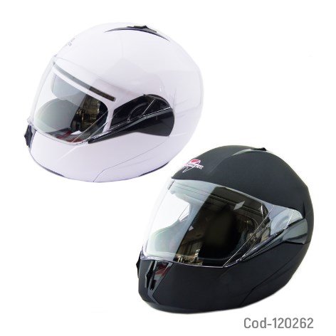 Casco Para Moto, Pro-Biker, Pro-168, 2 Posiciones, Con Lentes. 2 Colores.-por-mayor Electrónica por mayor