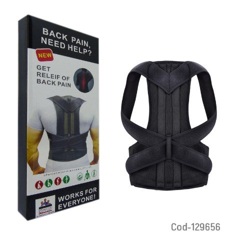 Faja Elástica, Para Espalda Y Cintura, Correctora De Postura. Velcro, Tallas L, XL, XXL.-por-mayor Hogar por mayor