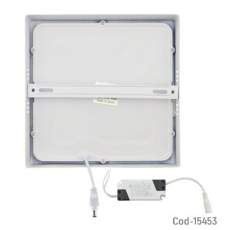 Foco LED 18 Watt, Panel Sobrepuesto Cuadrado, Luz Blanca, En Caja.-por-mayor Electronica por mayor