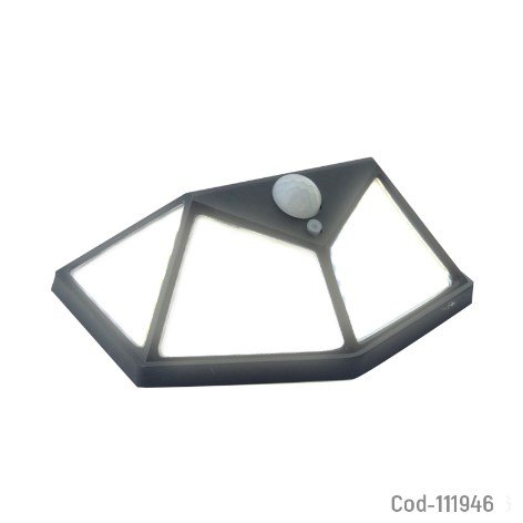 Foco Solar 100 LED, Con Sensor, Para Pared.-por-mayor Electrónica por mayor