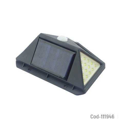 Foco Solar 100 LED, Con Sensor, Para Pared.-por-mayor Electrónica por mayor