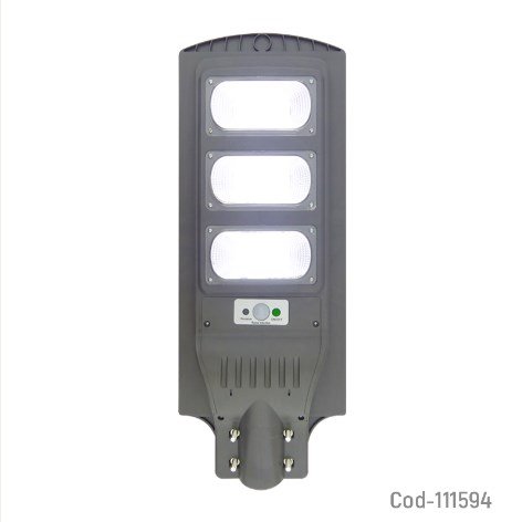 Foco Solar 144 LED, 120Watt Para Poste, De 3 Placas Con Sensor-por-mayor Electrónica por mayor