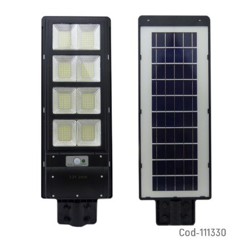 Foco Solar 280 LED, 240Watt, Para Poste, Con Sensor De Movimiento-por-mayor Electrónica por mayor