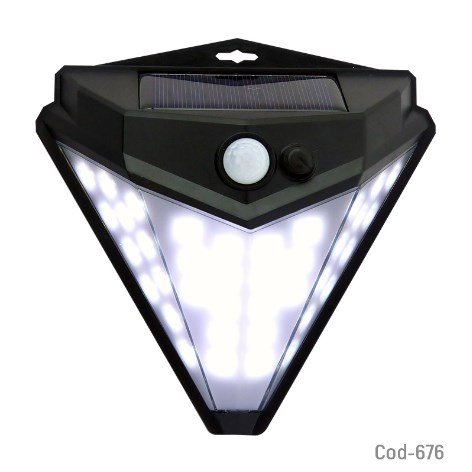 Foco Solar 39 LED Mini, Modelo T-1622 Aplique Pared, Con Sensor. En Caja.-por-mayor Electrónica por mayor