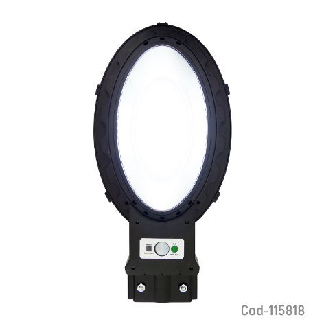 Foco Solar 90LED, 80 Watt, Ovalado, Con Control Y Tubo. En Caja.-por-mayor Electrónica por mayor