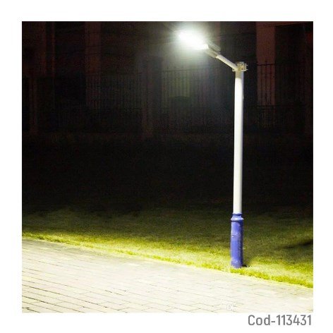 Foco Solar LED COB, 120W, 3 Placas, Con Control Remoto, Para Poste.-por-mayor Electrónica por mayor