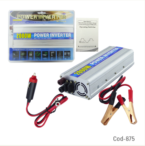 Inversor De Voltaje 12V A 220V, Con USB, 2.000Watt-por-mayor Electrónica por mayor