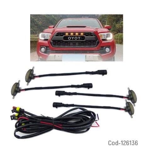 Kit De 4 Piezas De Luces, Para Frente O Parrilla De Pickup. En Caja.-por-mayor Electrónica por mayor