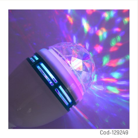 LED Magic RGB Mini Con Base, Movimiento Circular. En Caja.-por-mayor Electrónica por mayor